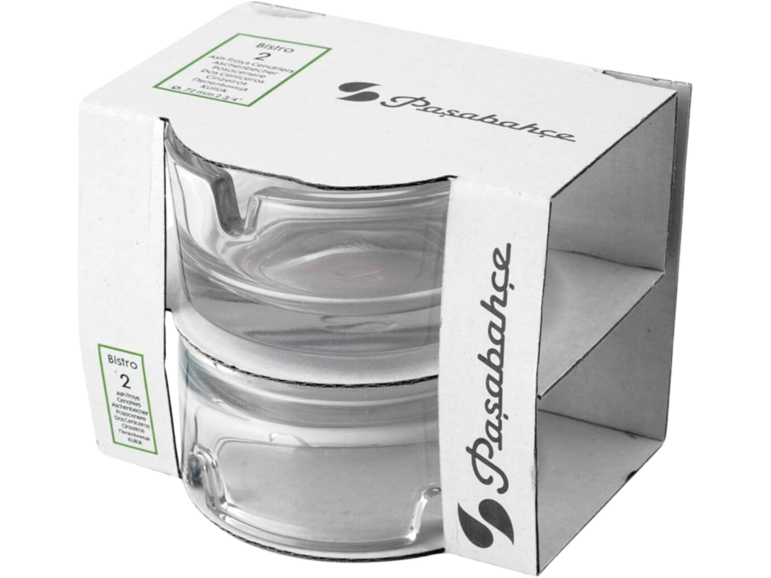 PASABAHCE 54126 ASHTRAY 2 PC