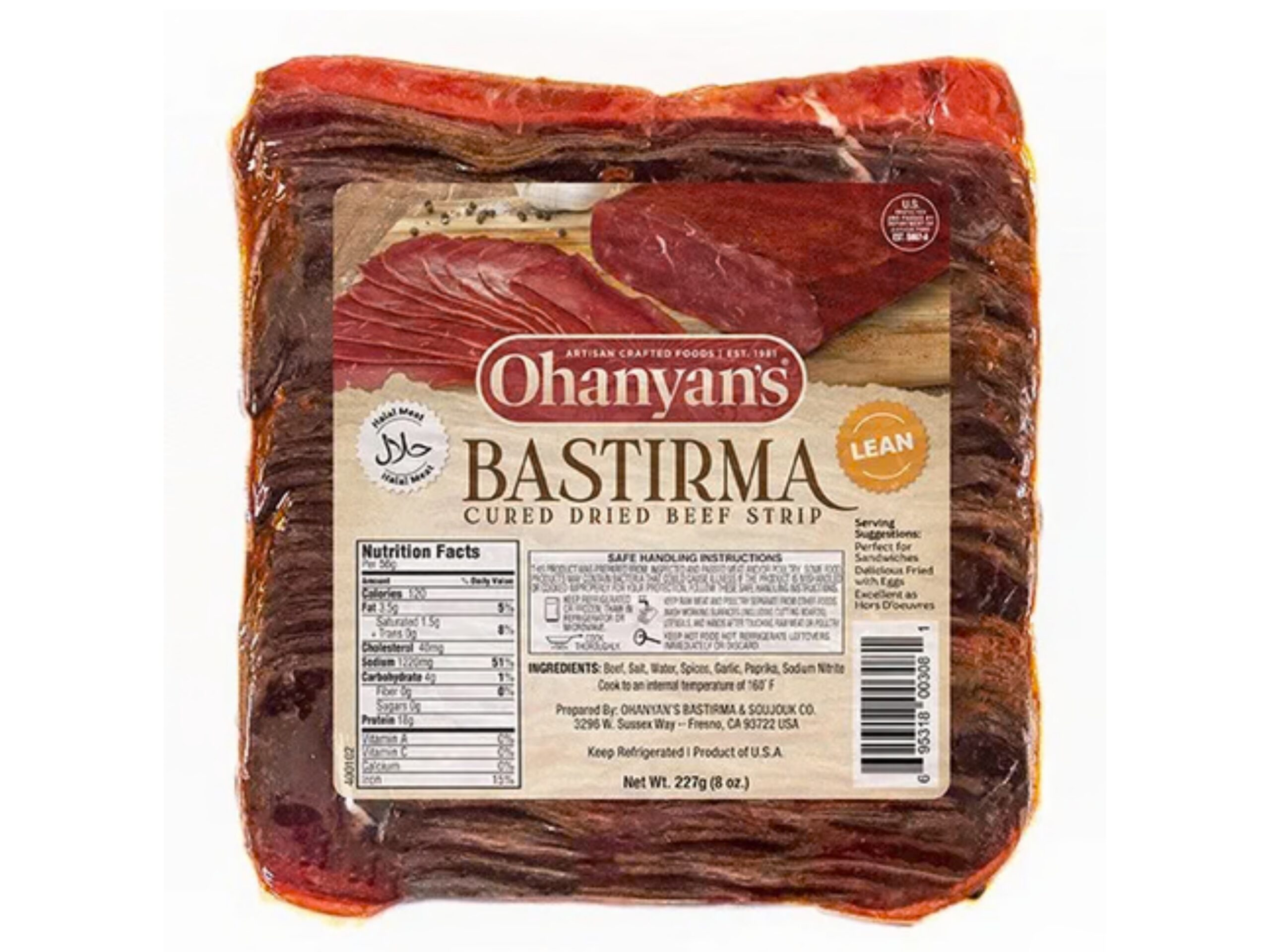 OHANYAN'S PASTIRMA 8OZ/227GR