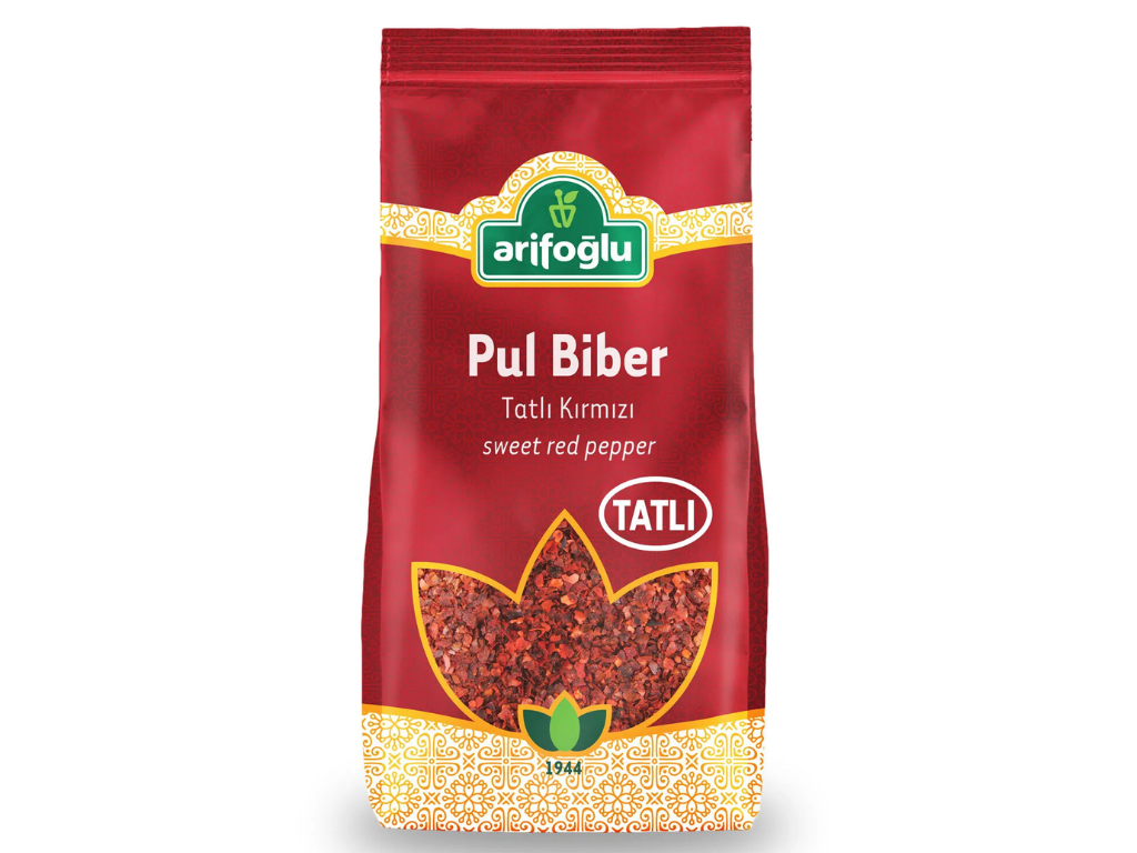 ARIFOGLU PUL KIRMIZI BIBER TATLI (SWEET RED PEPPER) 250 GR