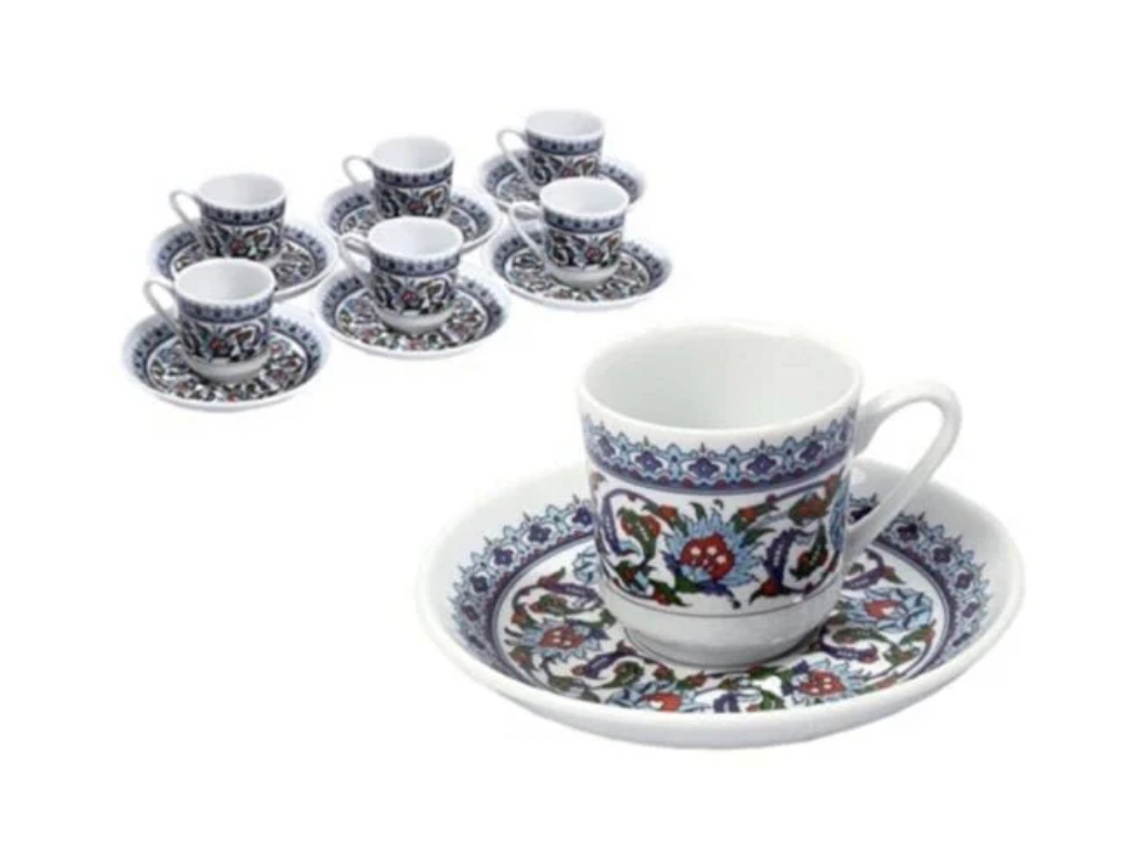 GURAL COFFEE SET TOPKAPI 12 PC