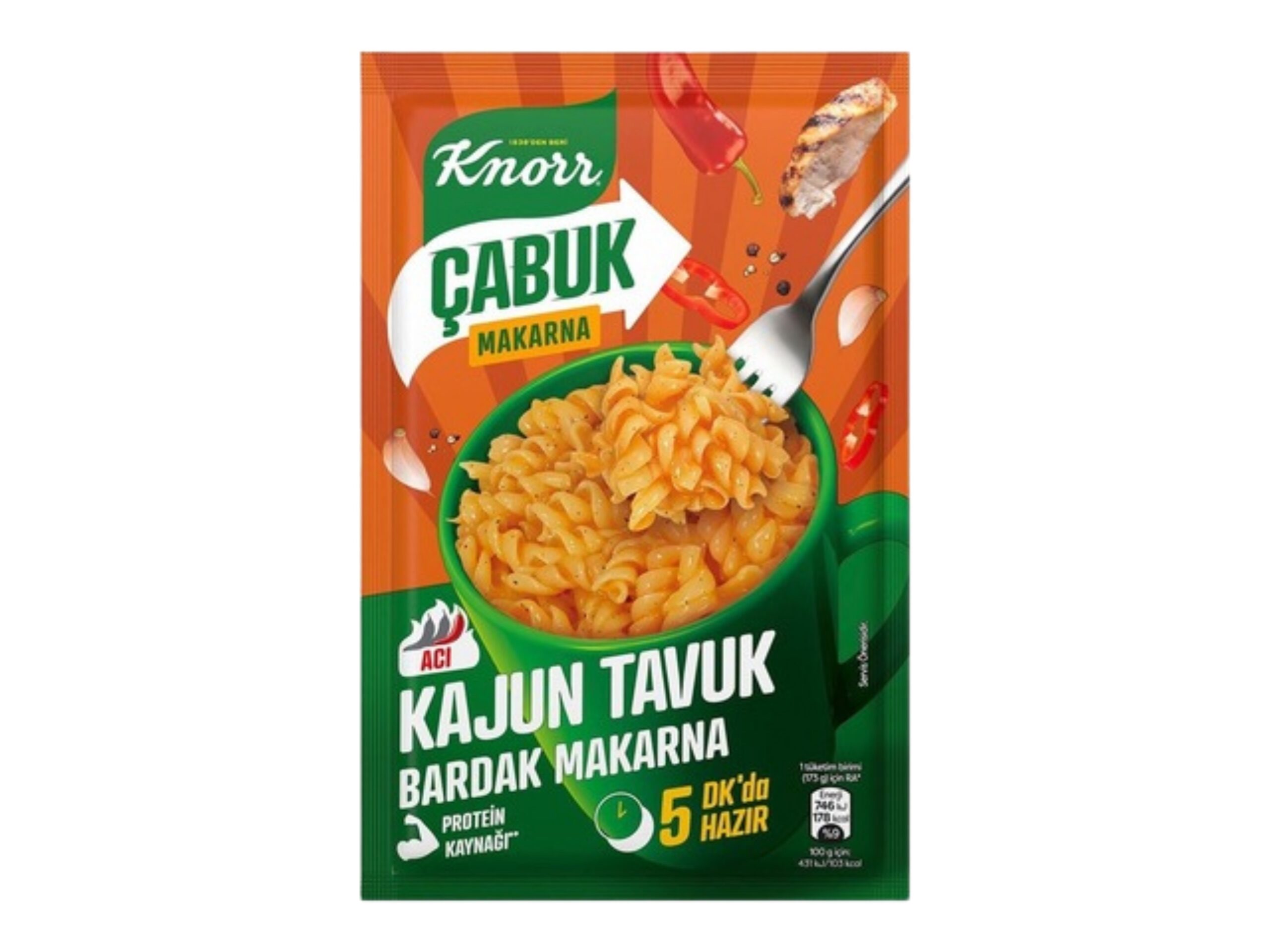KNORR Cajun Chicken Instant Cup Pasta 48g 1cs