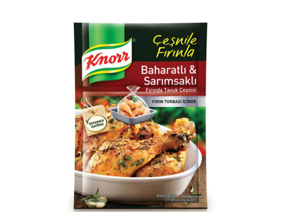 KNORR SPICY GARLIC SEASONING / SARIMSAKLI BAHARATLI CESNI 34GR